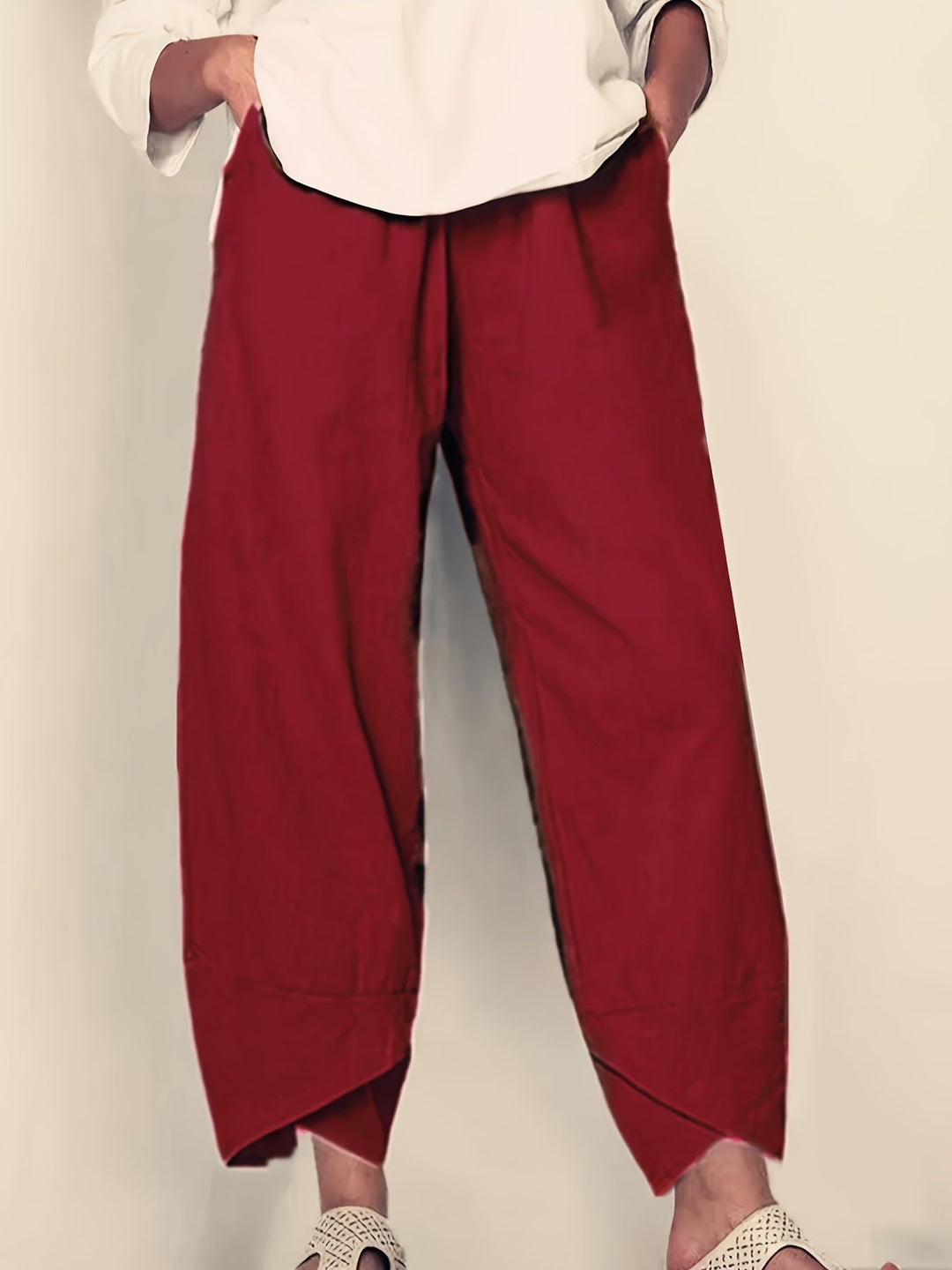 Sienna | Asymmetric Hem Relaxed Pants