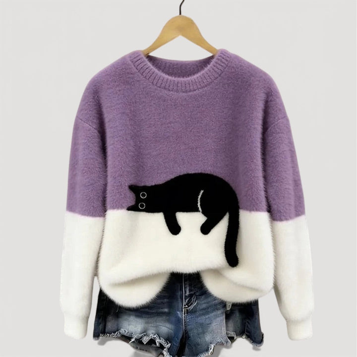 Maria | Cozy Playful Cat Knit Sweater