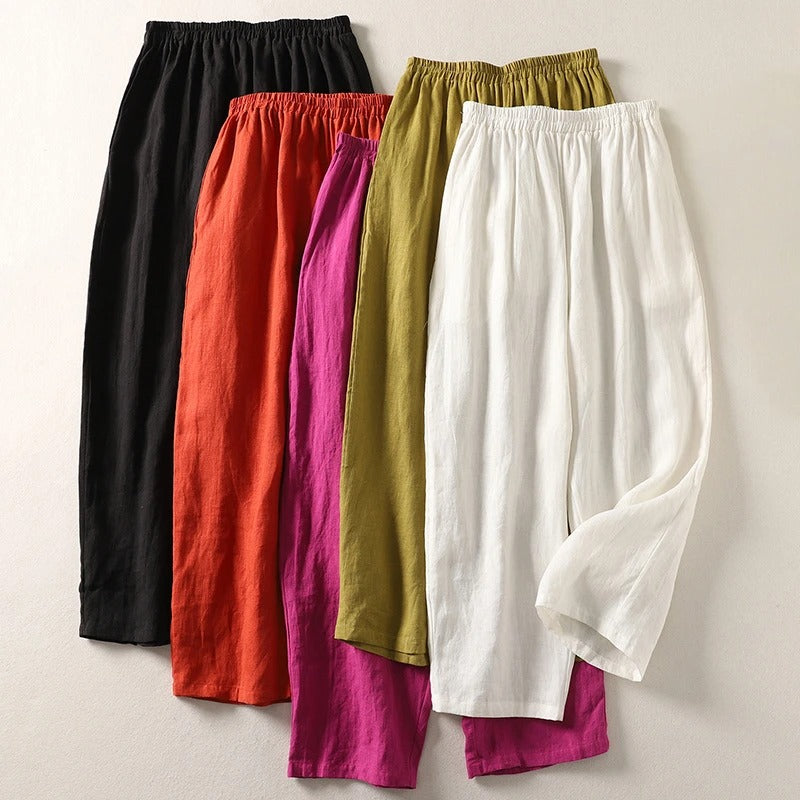 Evelyn | Relaxed Linen Blend Pants