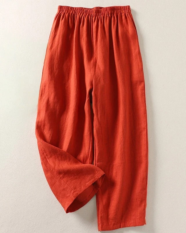 Evelyn | Relaxed Linen Blend Pants
