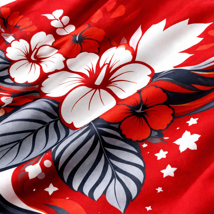 Canada World Cup 2026 Floral Hawaiian Shirt PVT02 - Backyournation - Proud Nation Gear