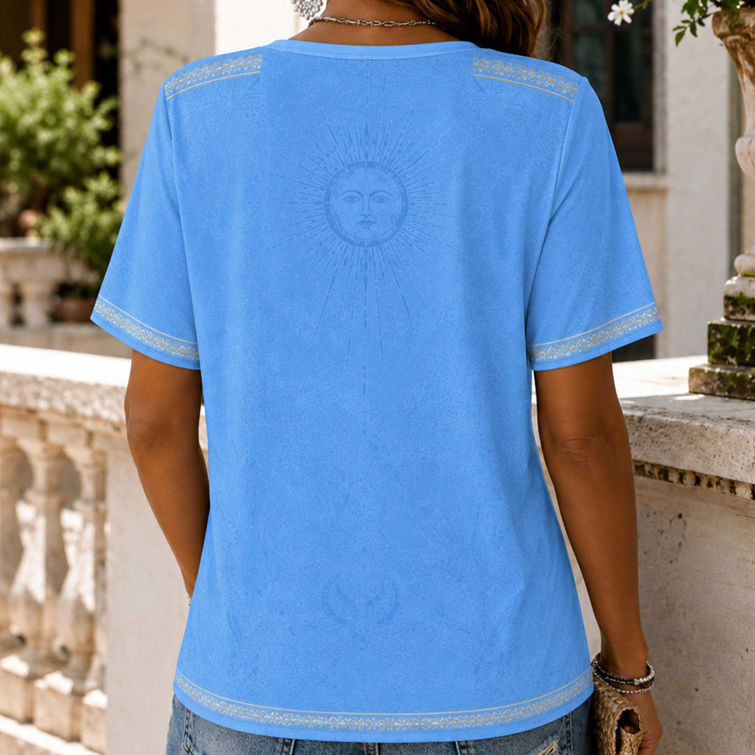 Argentina World Cup 2026 Heritage Women V-neck Shirt - Backyournation - Proud Nation Gear