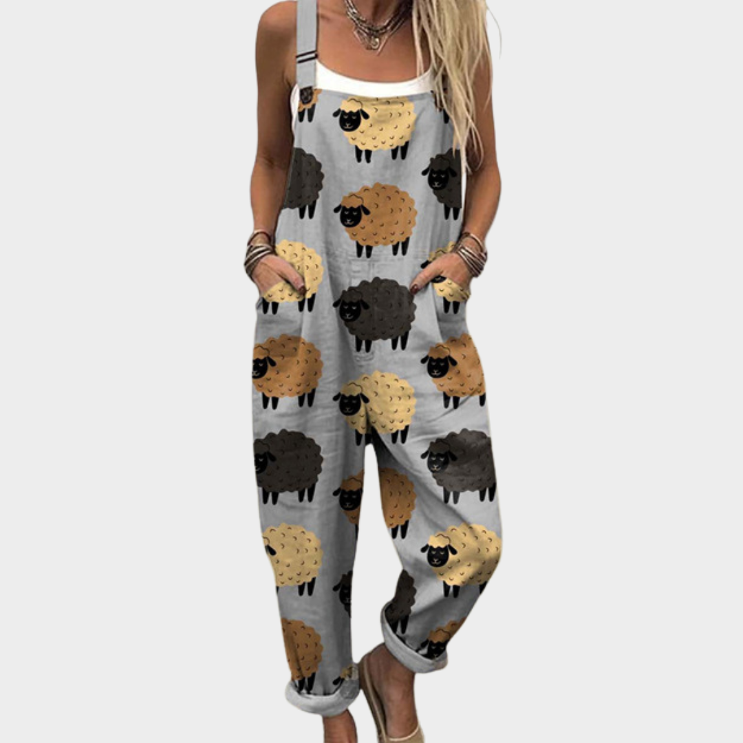 Effortless Comfort Printed Overalls