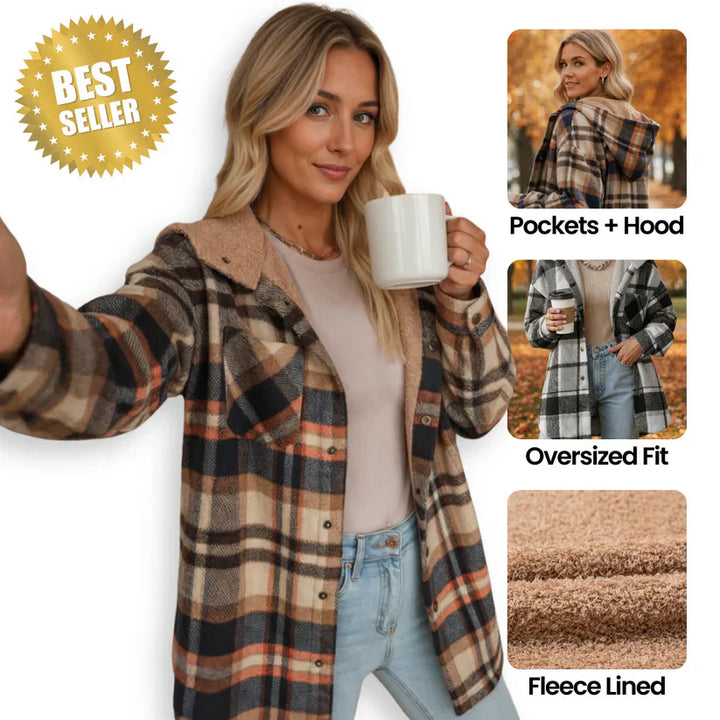 Alice | Teddy Bear Cozy Flannel Jacket