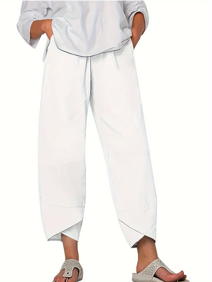 Sienna | Asymmetric Hem Relaxed Pants