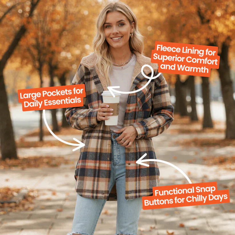 Alice | Teddy Bear Cozy Flannel Jacket