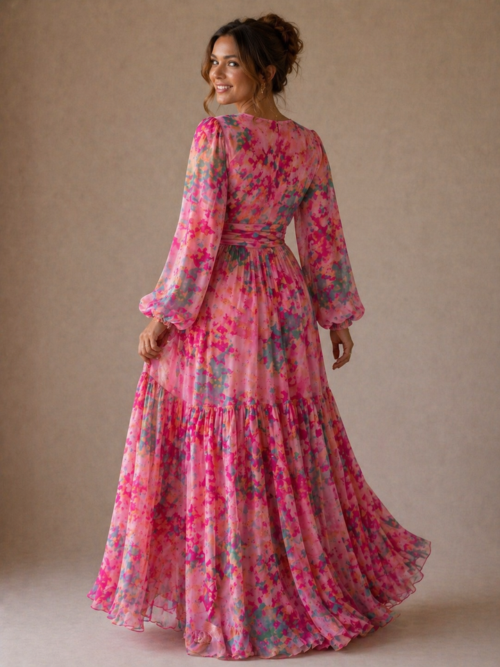 Ellis & Johnson™  | Wrap Dress with Floral Print