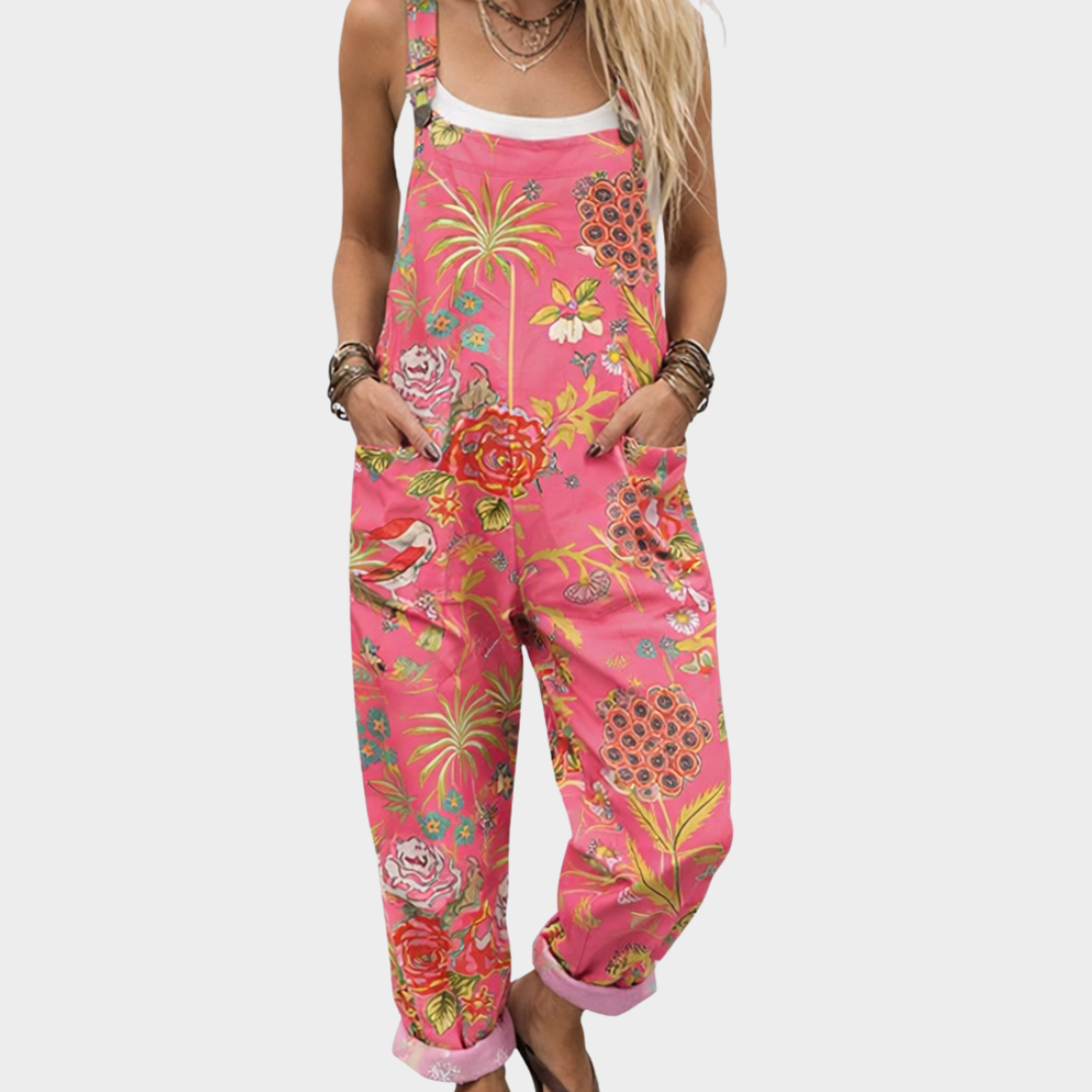 Easy Wear Printed Overalls