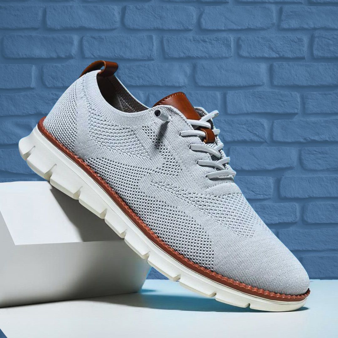 LightWalk Breathable Shoes: Light Gray