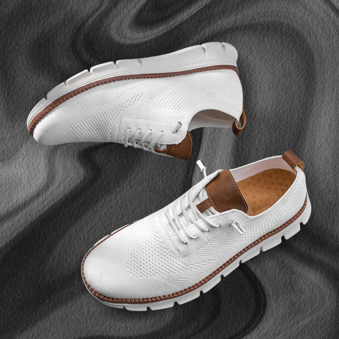 LightWalk Breathable Shoes: White