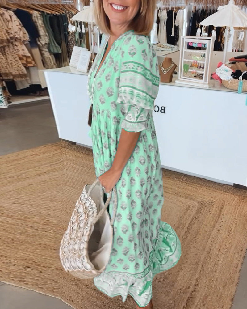 Rosalie | Floral Midi Dress