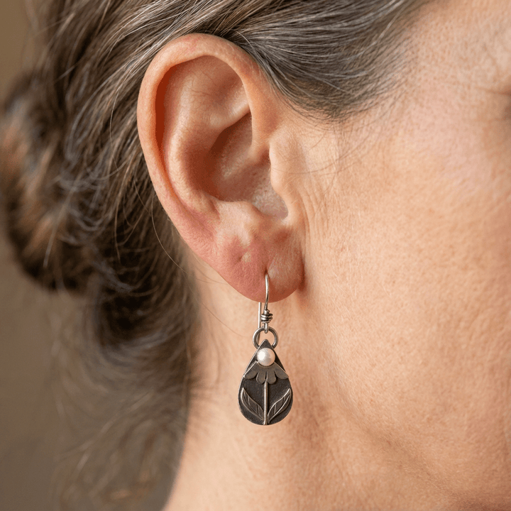 Tear Flower Earrings