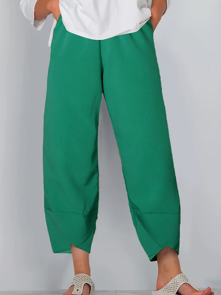 Sienna | Asymmetric Hem Relaxed Pants
