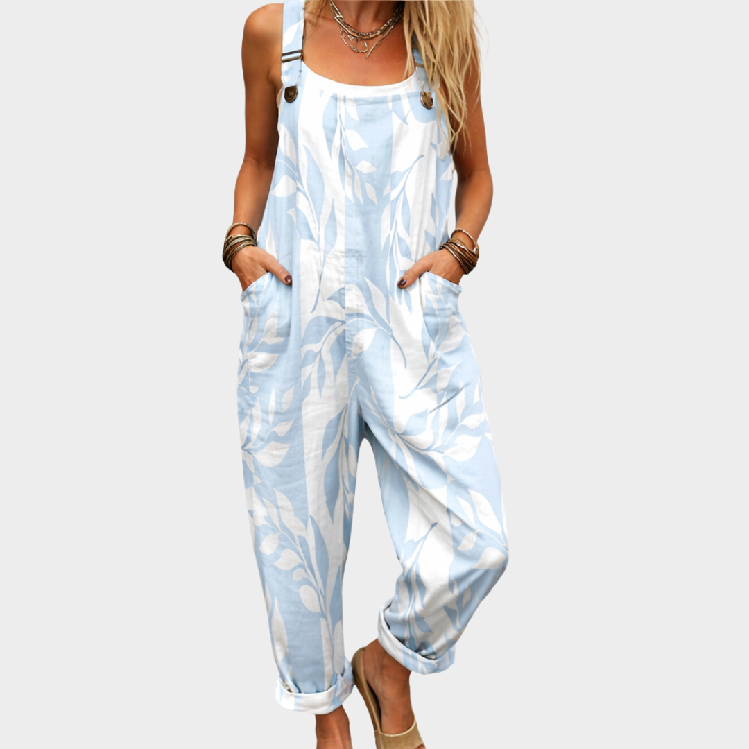 Effortless Fit Printed Overalls