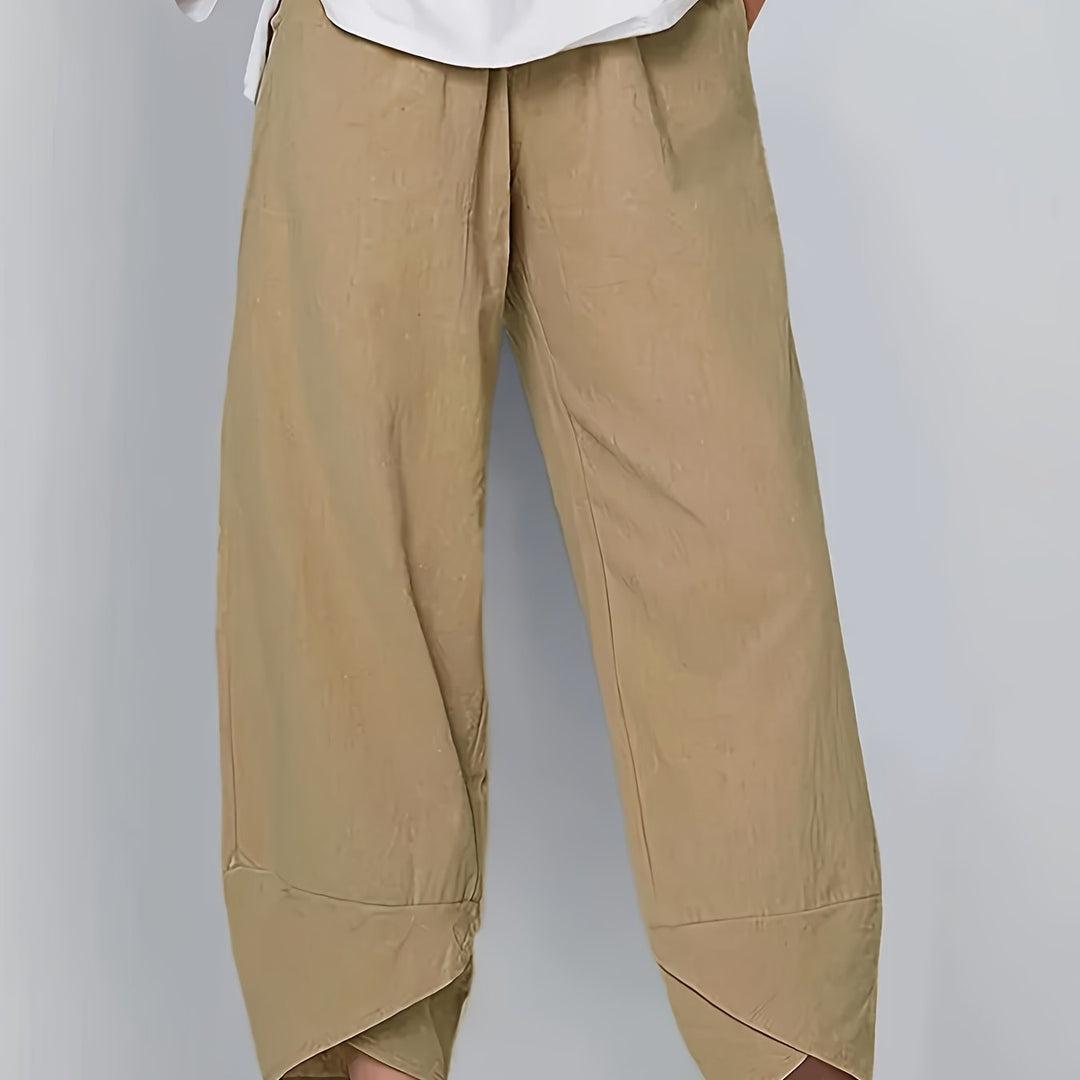 Sienna | Asymmetric Hem Relaxed Pants