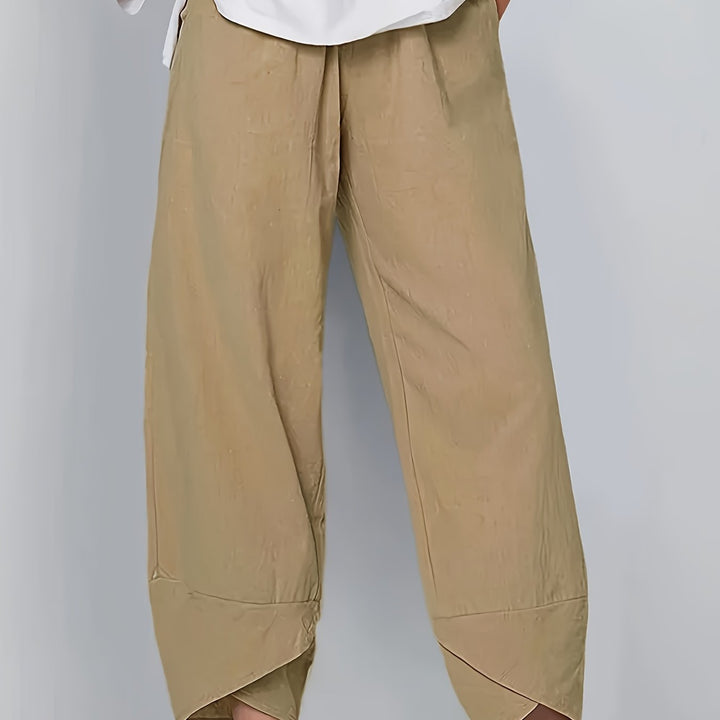 Sienna | Asymmetric Hem Relaxed Pants
