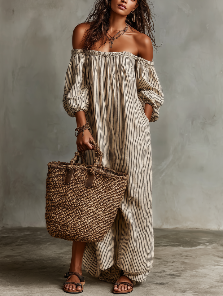 Mabel | Off Shoulder Maxi Dress