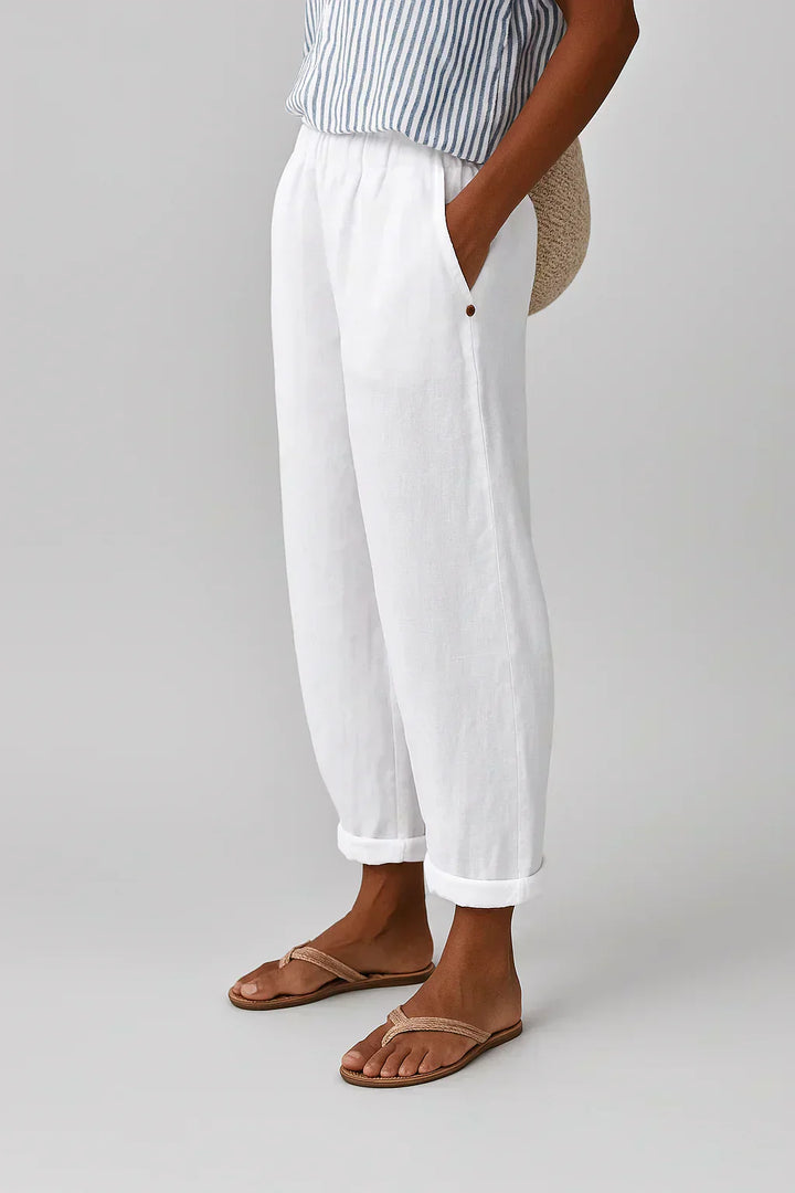 Luna | Casual Linen Trousers