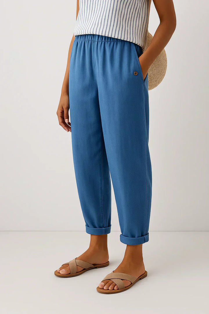 Luna | Casual Linen Trousers