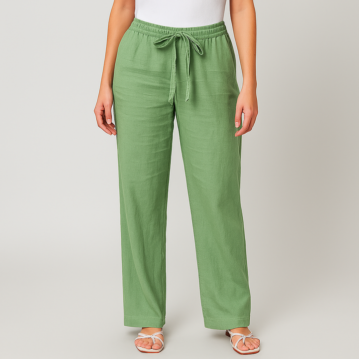 Camille | Wide-Leg Tie-Waist Trousers