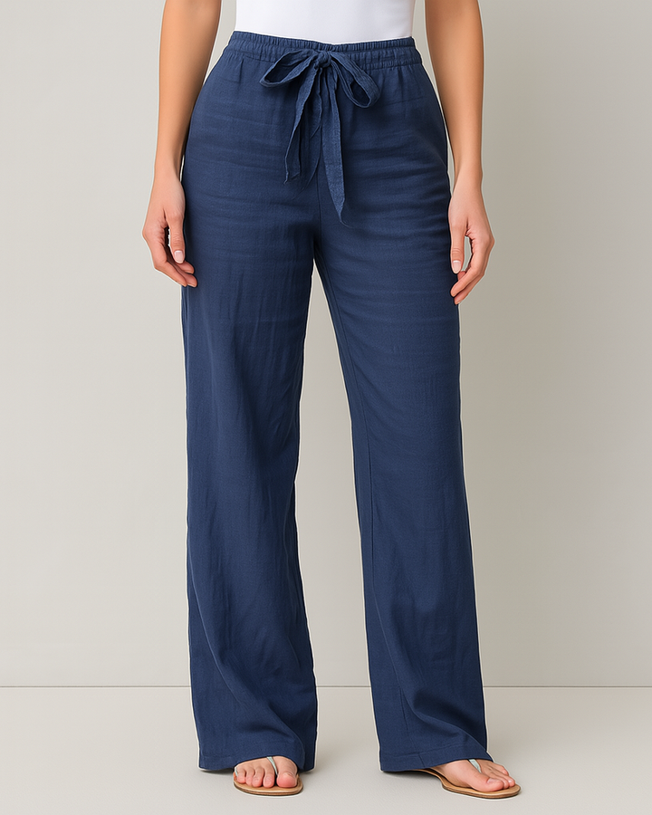 Camille | Wide-Leg Tie-Waist Trousers