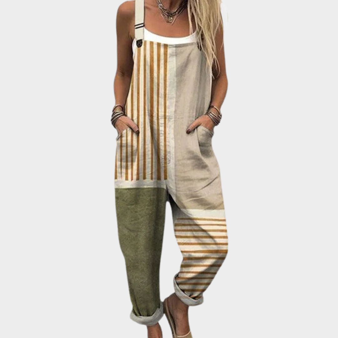 Effortless Fit Printed Overalls