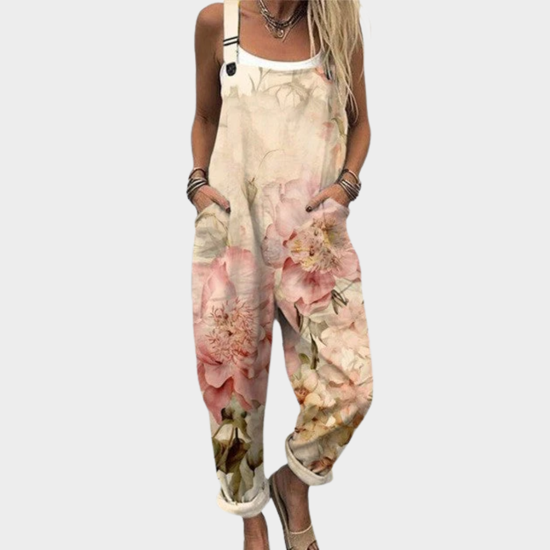 Comfort Fit Printed Overalls