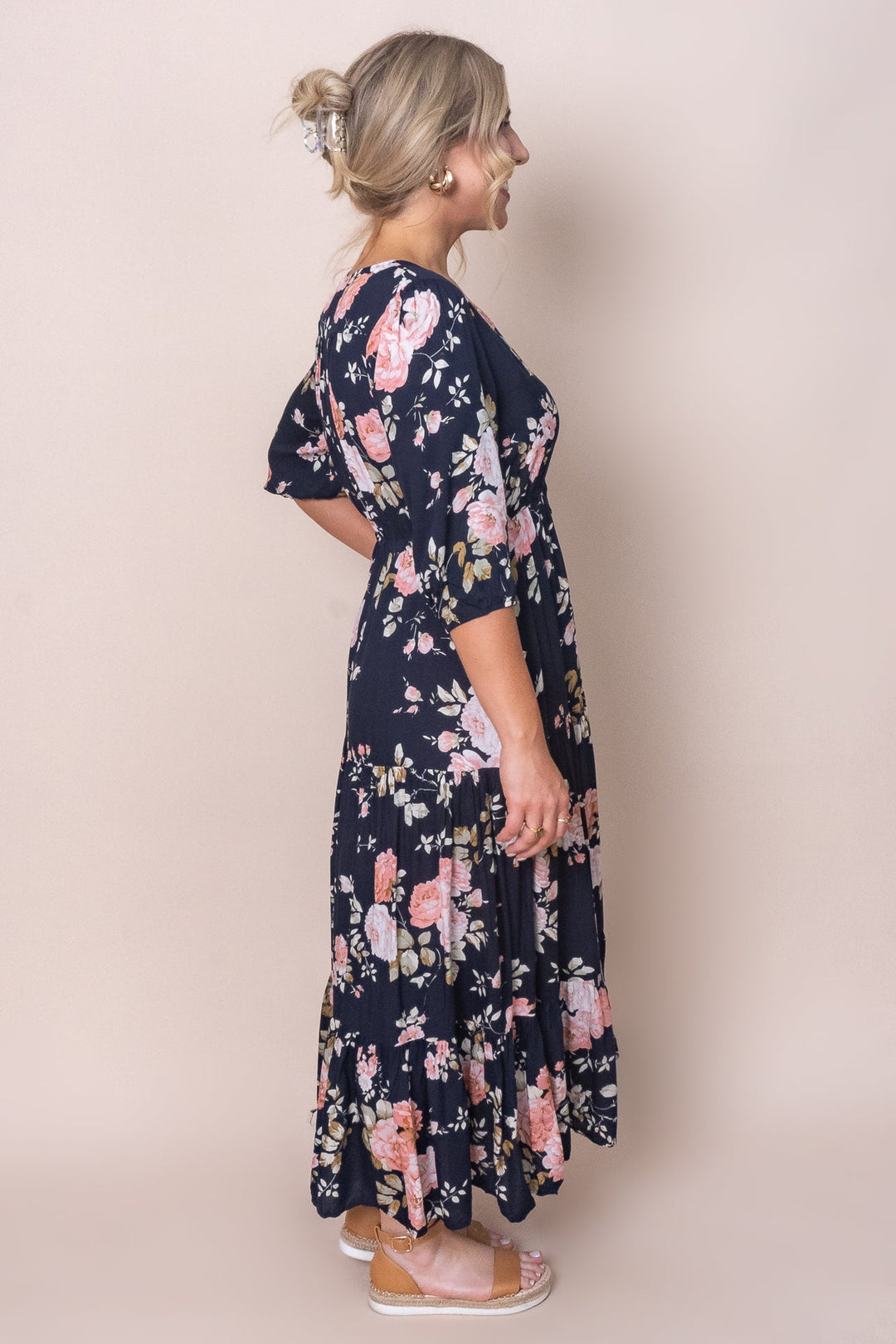 Adriana | Navy Maxi Dress