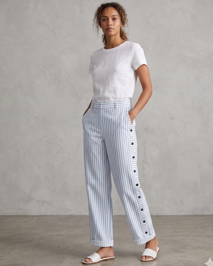 Charlotte | Striped Tapered Pants