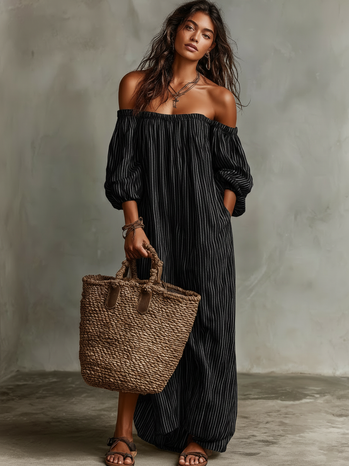 Mabel | Off Shoulder Maxi Dress