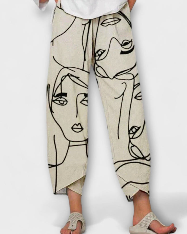Vivian | Artistic Wide-Leg Trousers