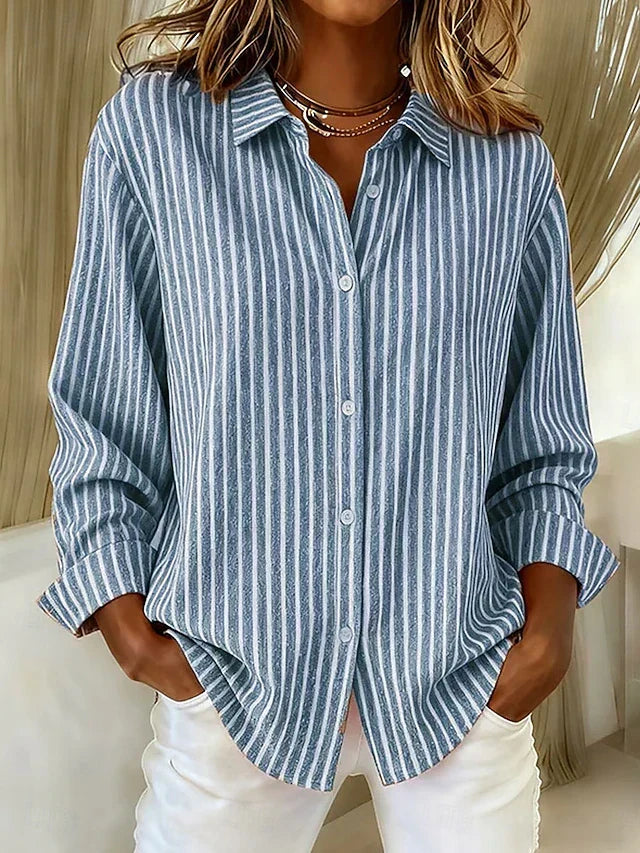 Jacqueline™ | Striped Button-Down Shirt