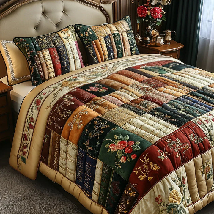3-Piece Quilted Bedding Set - Reader's Retreat