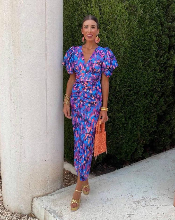 Ellis & Johnson™ | Dress with Puff Sleeves