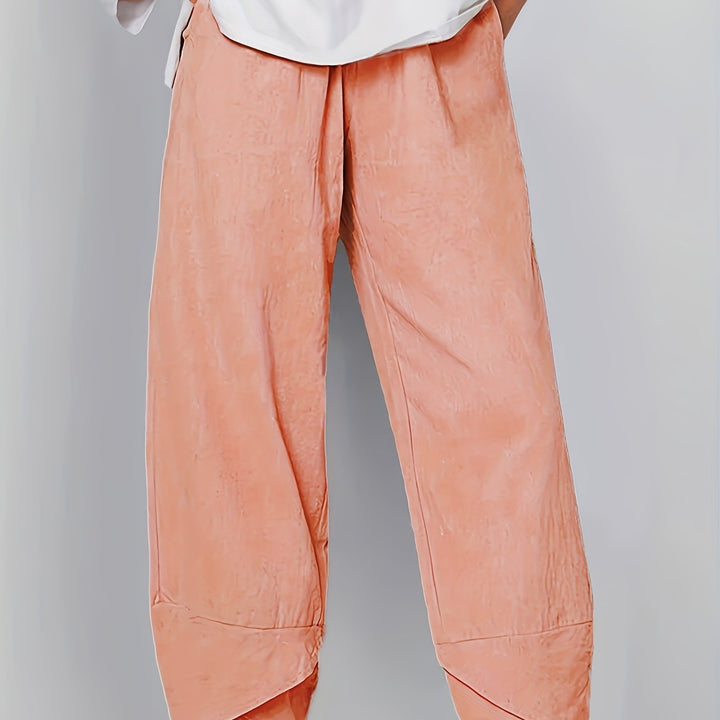 Sienna | Asymmetric Hem Relaxed Pants