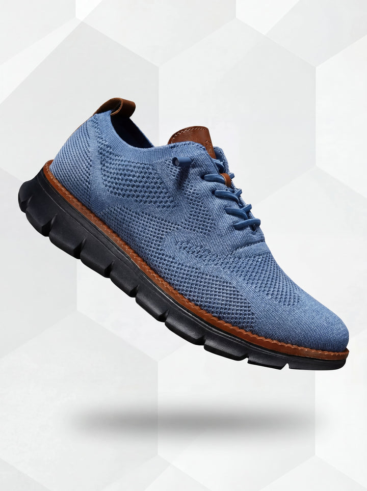 LightWalk Breathable Shoes: Blue-Black