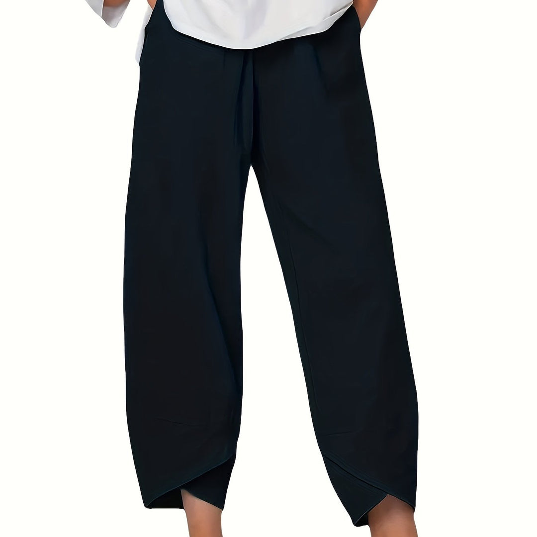 Sienna | Asymmetric Hem Relaxed Pants