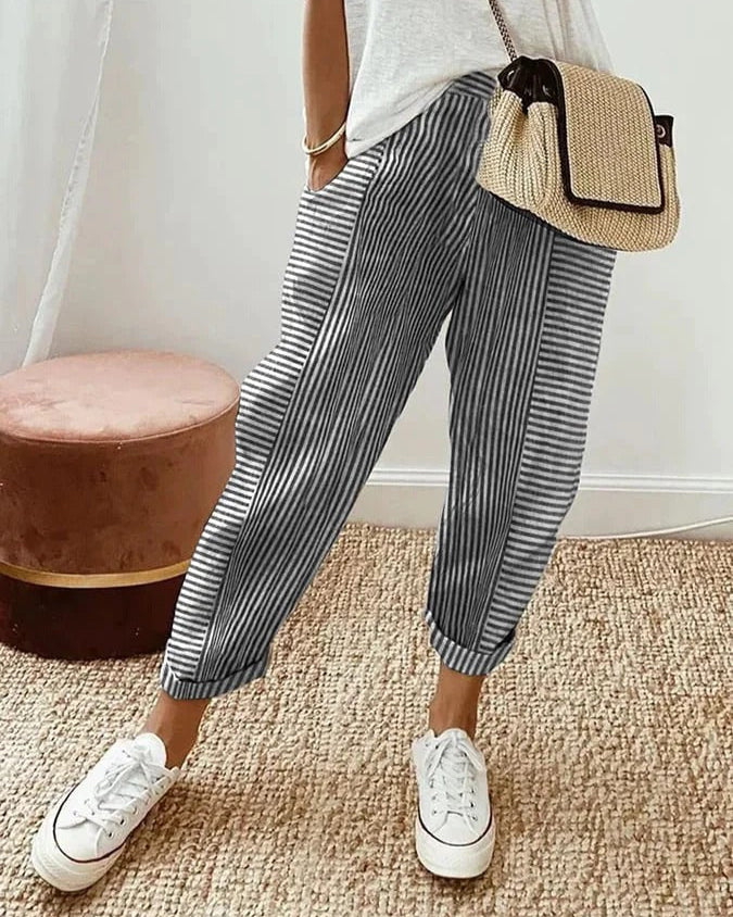 Colette | Classic Striped Trousers