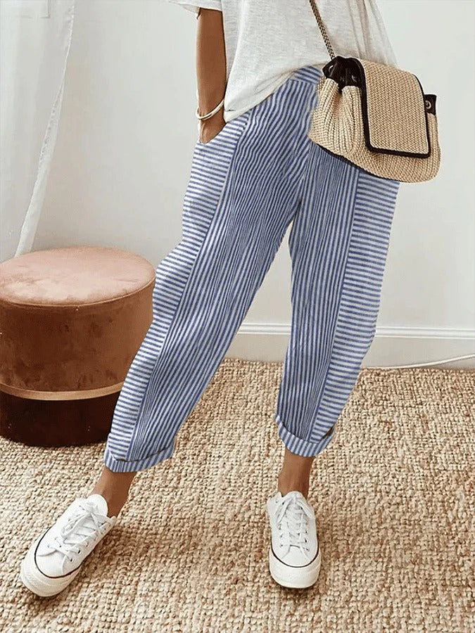 Colette | Classic Striped Trousers