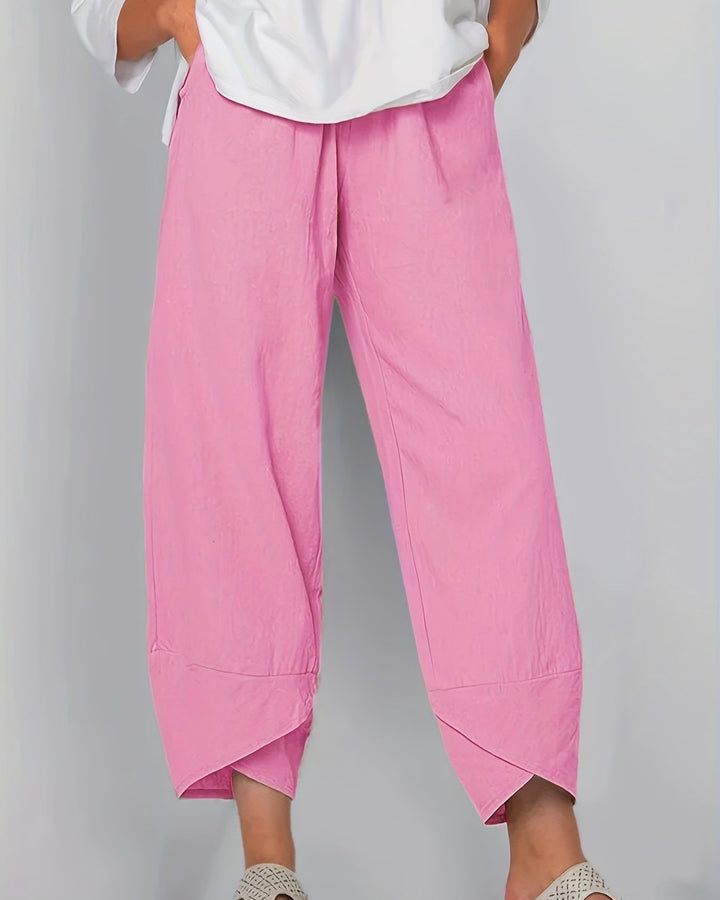 Sienna | Asymmetric Hem Relaxed Pants