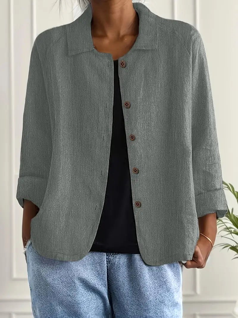Thessa™ | Classic Long Sleeve Top