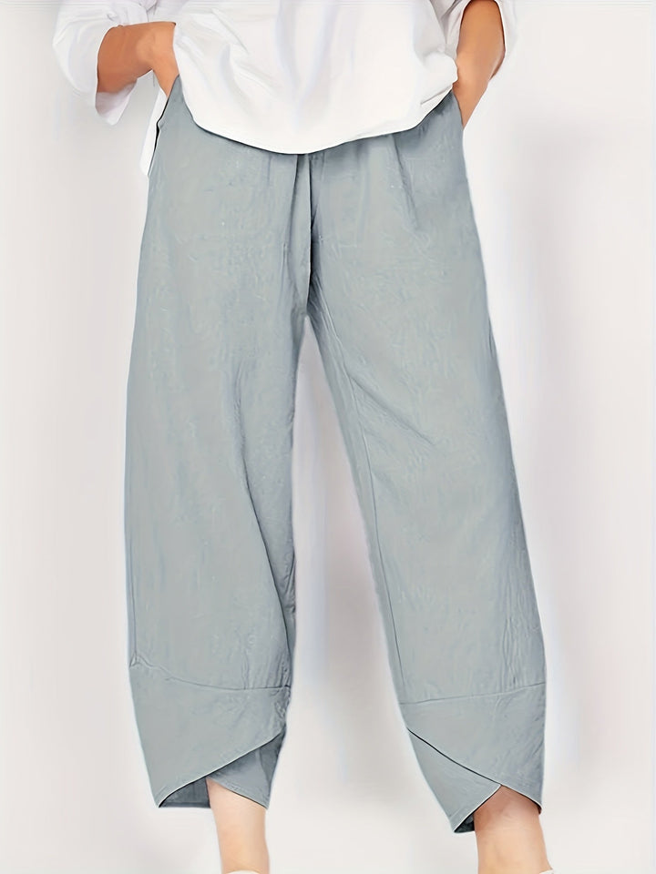 Sienna | Asymmetric Hem Relaxed Pants