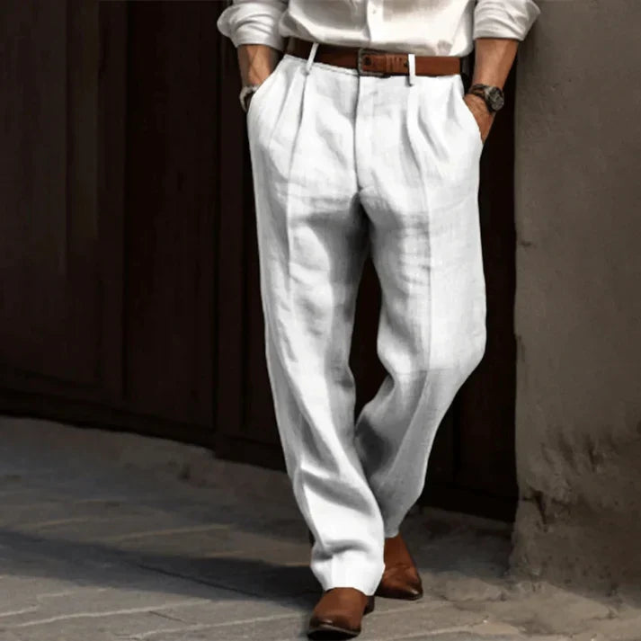 Gregor | Tailored Pleated Trousers