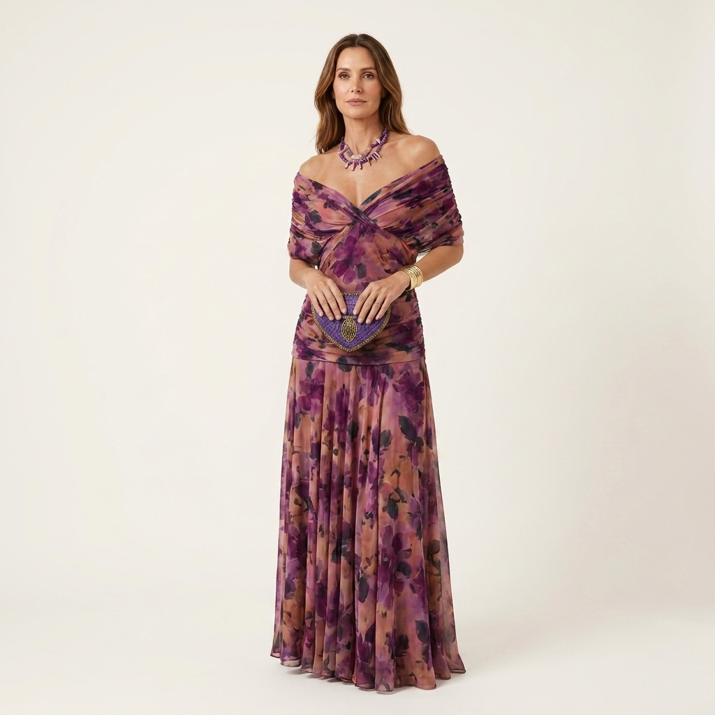 Eleanor | Flattering Draped Midi Dress