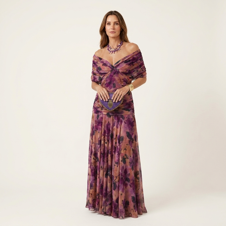 Eleanor | Flattering Draped Midi Dress