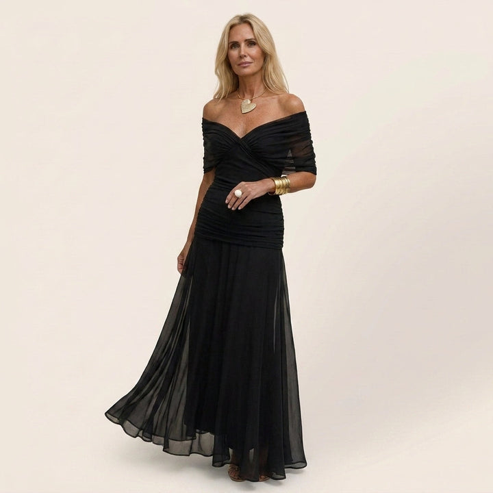 Eleanor | Flattering Draped Midi Dress