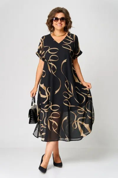 Eleanor | Cozy Elegant Midi Dress