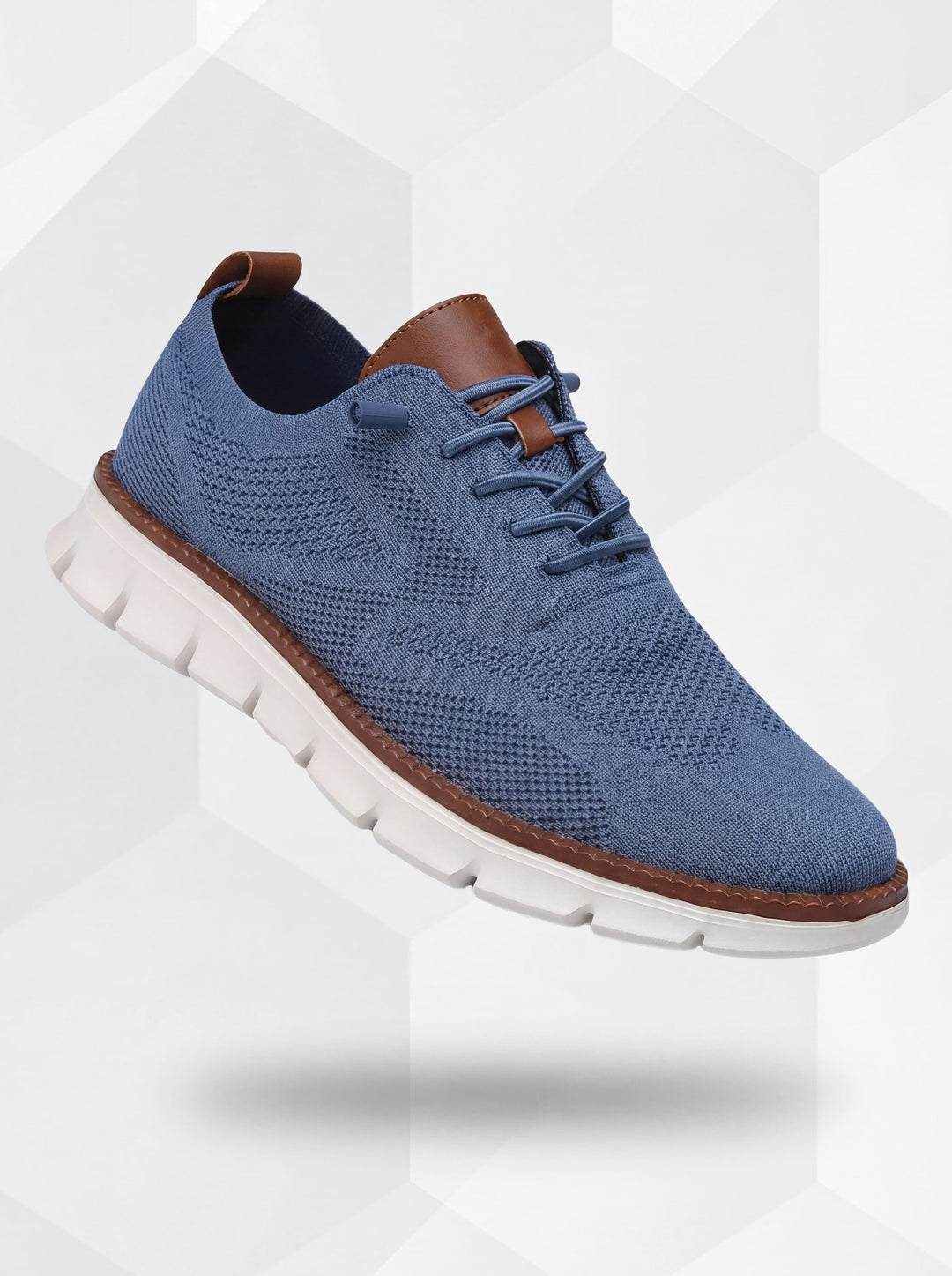 LightWalk Breathable Shoes: Blue-White