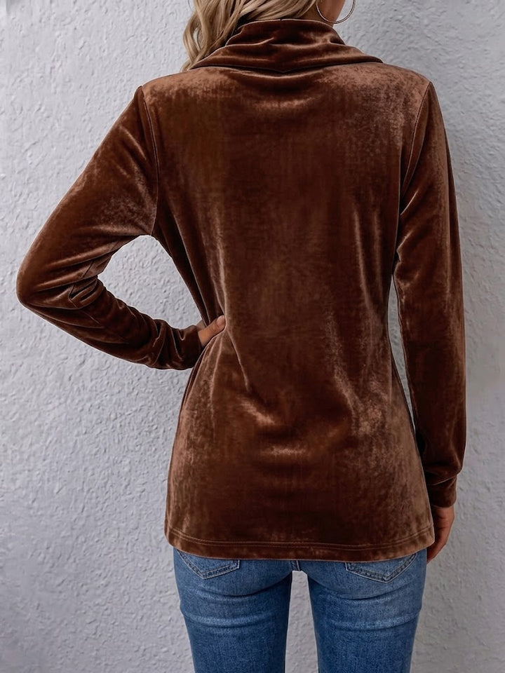 Holliwell™ | Vintage Lapel Button-Accent Long Sleeve Open Front Jacket