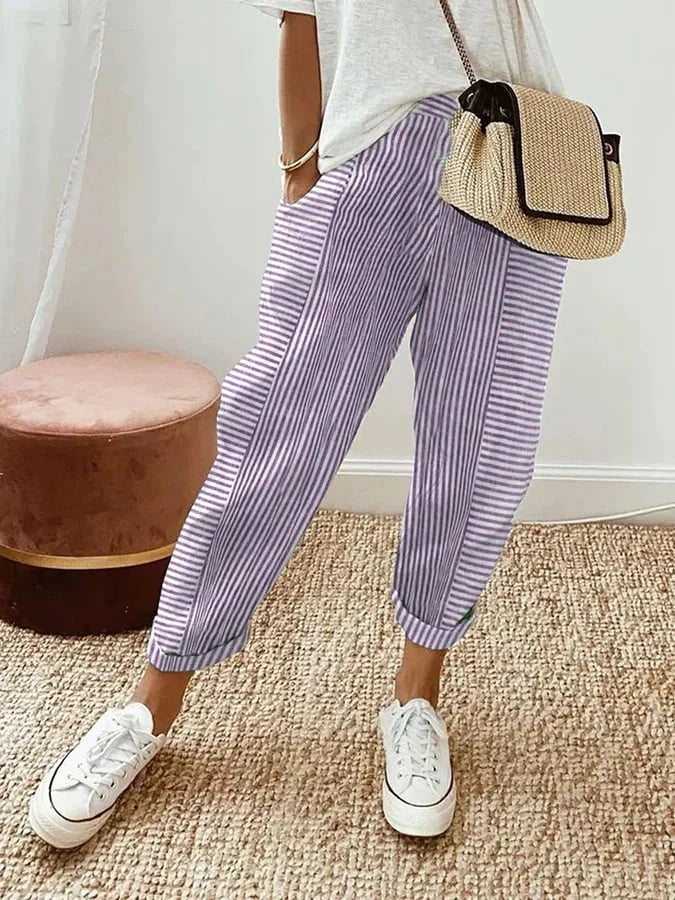Colette | Classic Striped Trousers